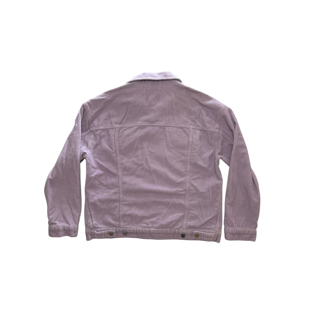 BDG Urban Outfitters Purple Corduroy Trucker Jacket Women Medium Lavender - Picture 2 of 8